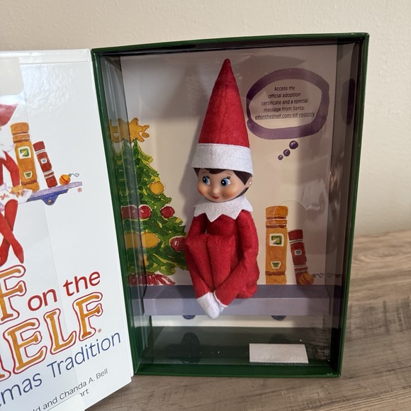 The Elf on the Shelf: Light Tone Girl Includes Doll & Book Christmas Tradition - Picture 8 of 16